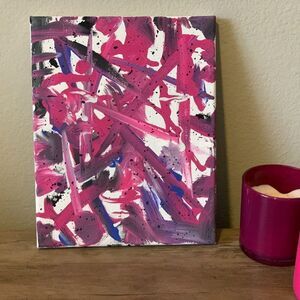 Original abstract 8x10 canvas painting